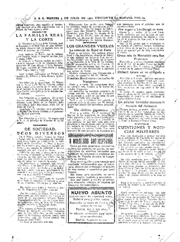 ABC MADRID 05-07-1927 página 22