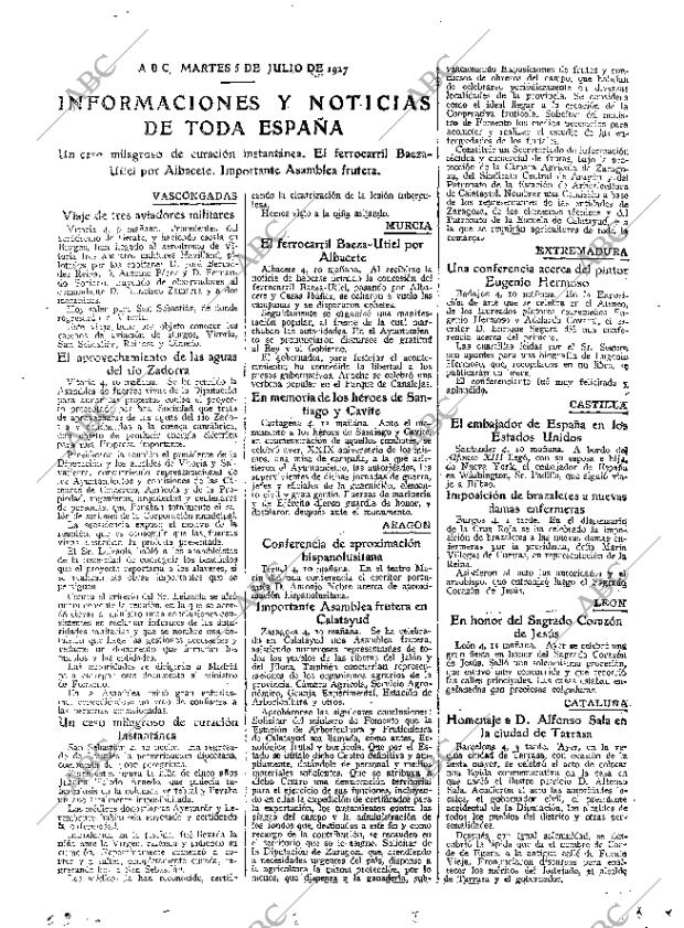 ABC MADRID 05-07-1927 página 25