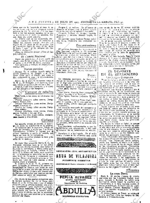 ABC MADRID 07-07-1927 página 31