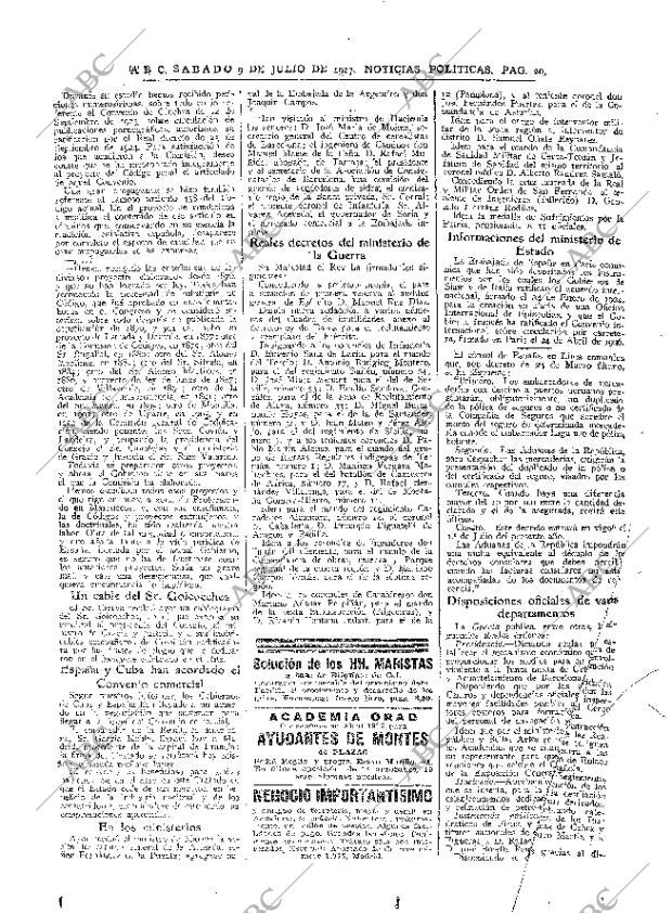 ABC MADRID 09-07-1927 página 20
