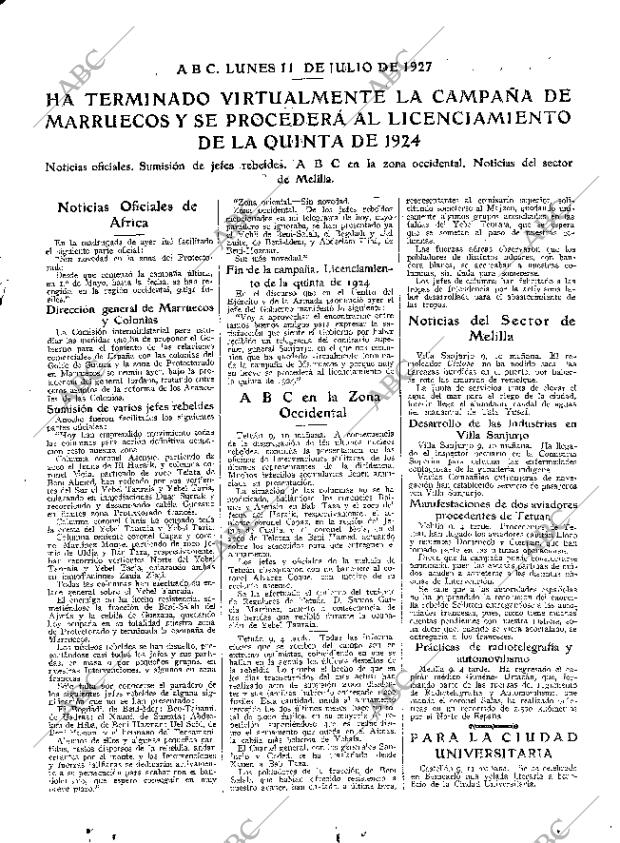 ABC MADRID 11-07-1927 página 15