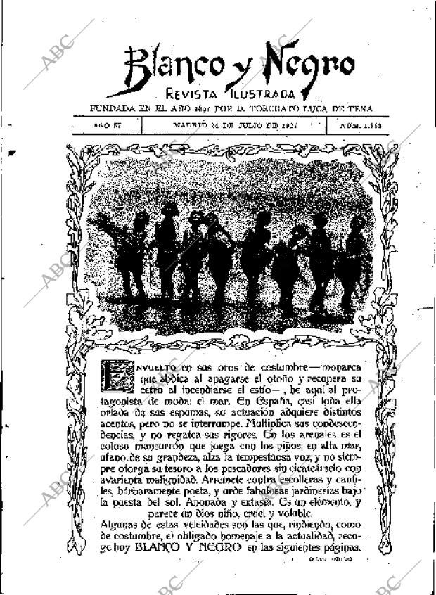 BLANCO Y NEGRO MADRID 24-07-1927 página 3