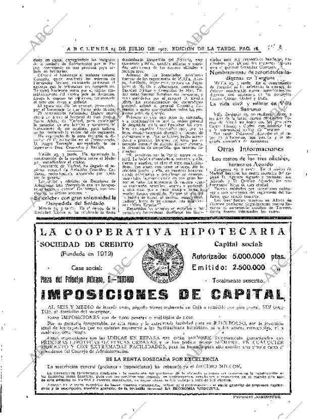 ABC MADRID 25-07-1927 página 18