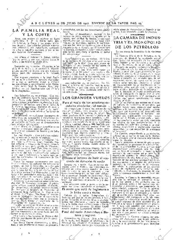 ABC MADRID 25-07-1927 página 23