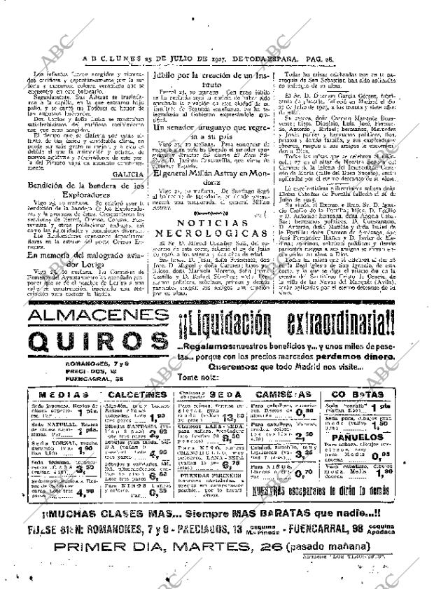 ABC MADRID 25-07-1927 página 28