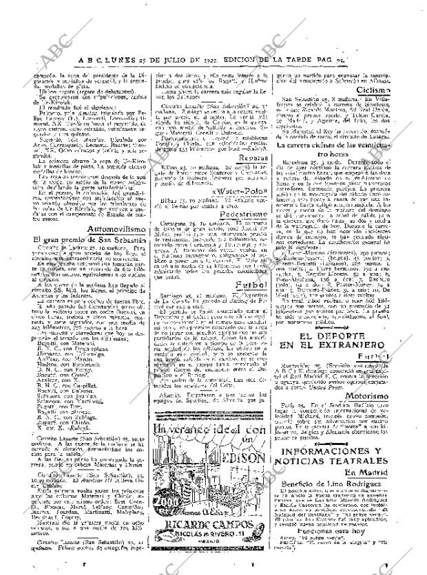 ABC MADRID 25-07-1927 página 33