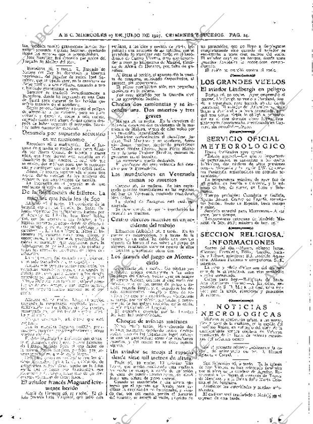 ABC MADRID 27-07-1927 página 24