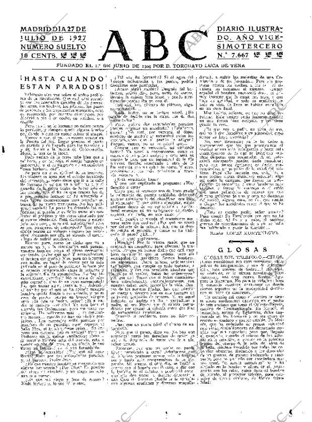 ABC MADRID 27-07-1927 página 3