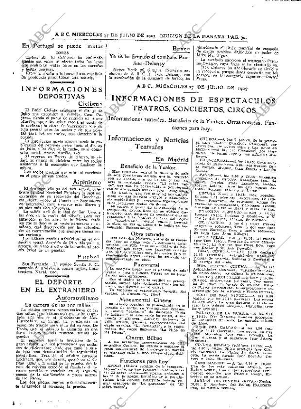 ABC MADRID 27-07-1927 página 30