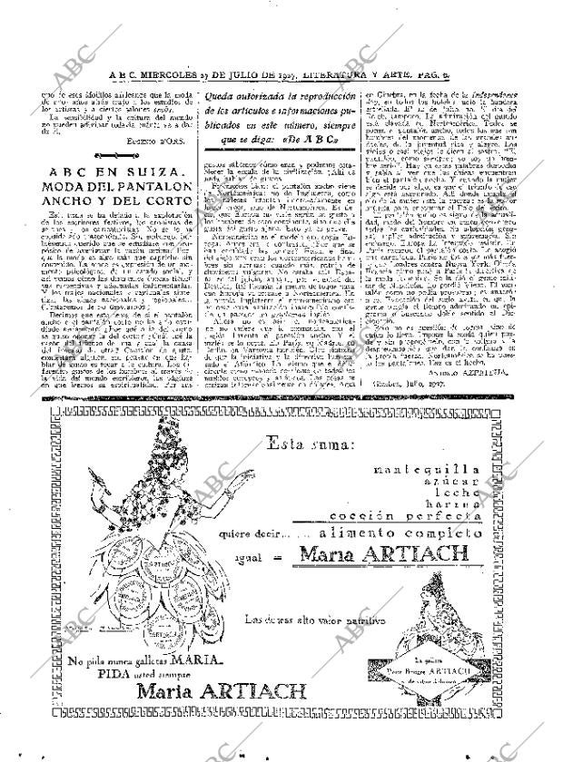 ABC MADRID 27-07-1927 página 6