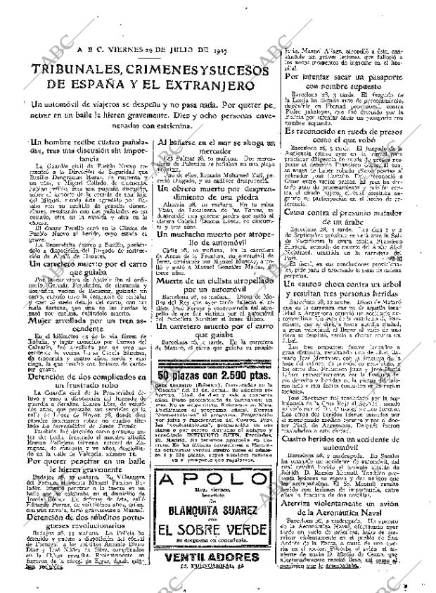 ABC MADRID 29-07-1927 página 19