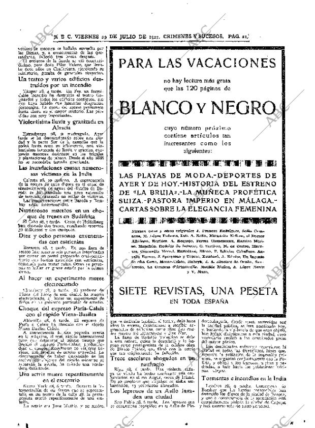 ABC MADRID 29-07-1927 página 21