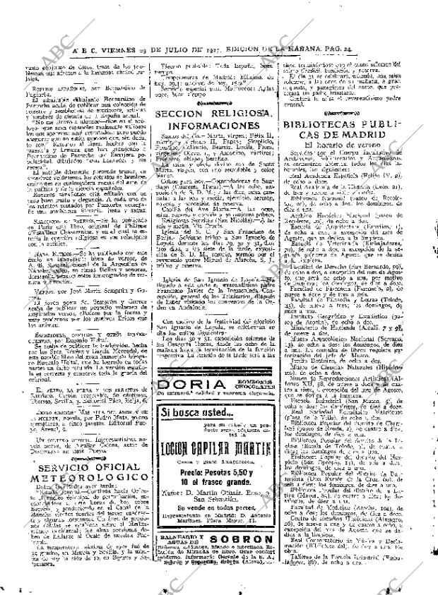 ABC MADRID 29-07-1927 página 24