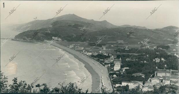 Vista de la villa vasca en los años veinte, cuando comenzó a conventirse en...