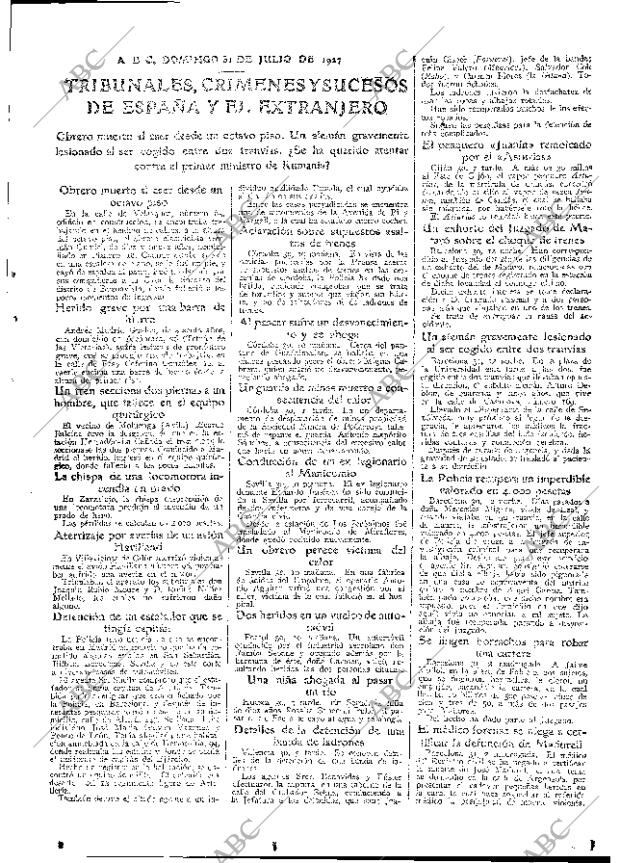ABC MADRID 31-07-1927 página 31