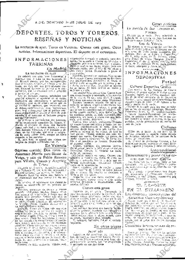 ABC MADRID 31-07-1927 página 39