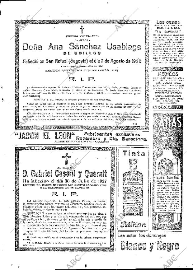 ABC MADRID 31-07-1927 página 45