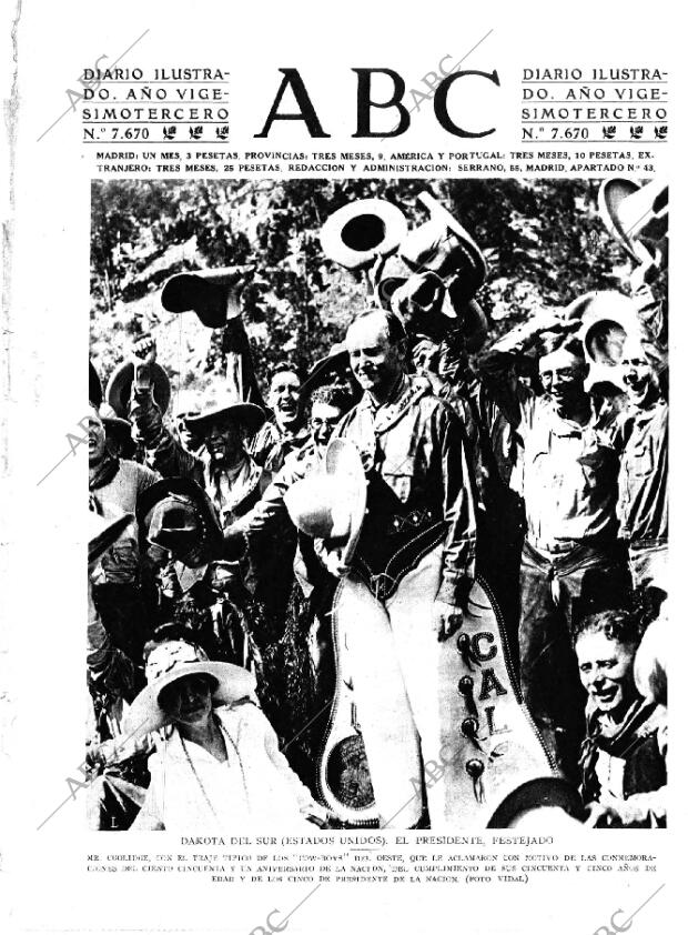 ABC MADRID 01-08-1927 página 1