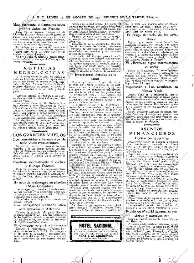 ABC MADRID 15-08-1927 página 22