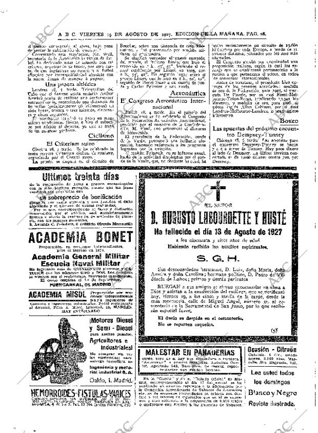 ABC MADRID 19-08-1927 página 28