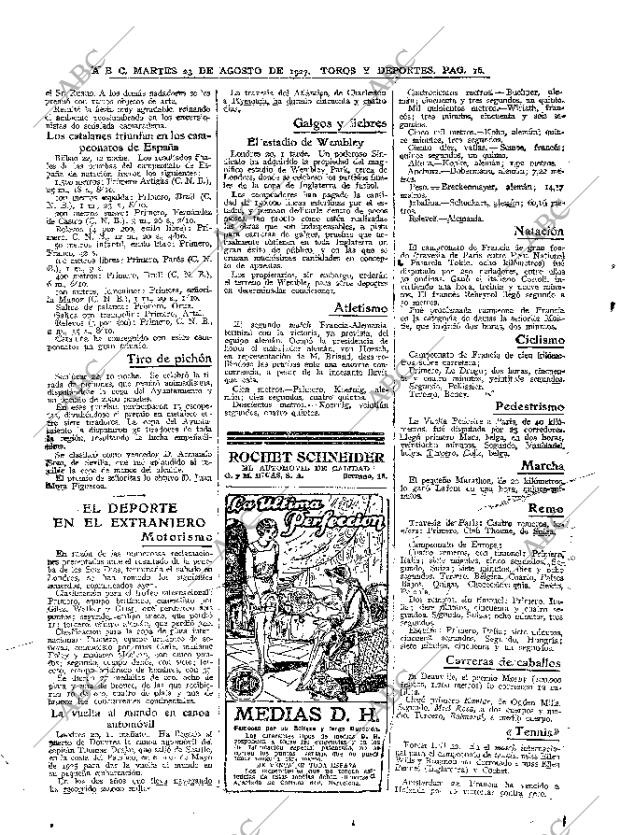 ABC MADRID 23-08-1927 página 16