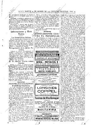 ABC MADRID 23-08-1927 página 19