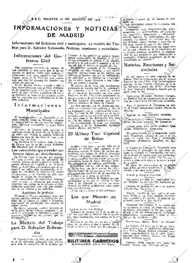 ABC MADRID 23-08-1927 página 23