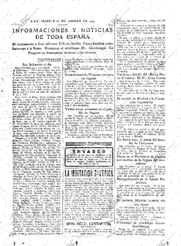 ABC MADRID 23-08-1927 página 25