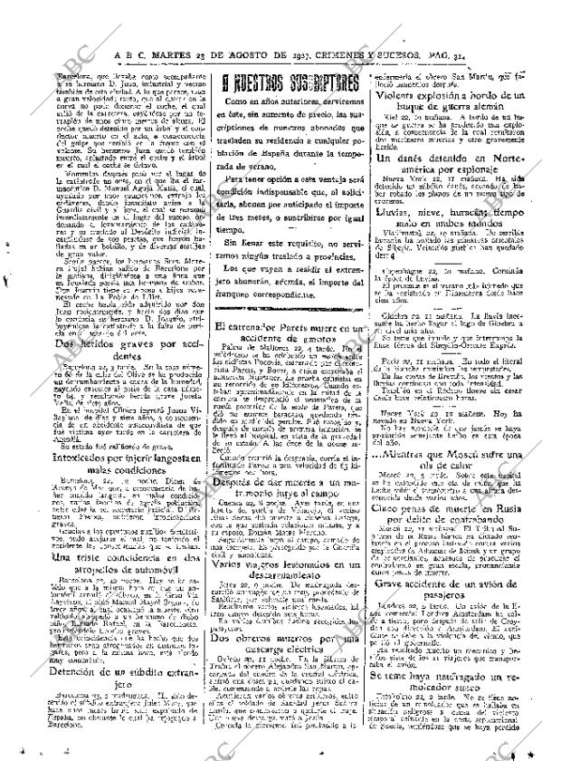 ABC MADRID 23-08-1927 página 31