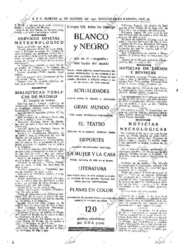 ABC MADRID 23-08-1927 página 38