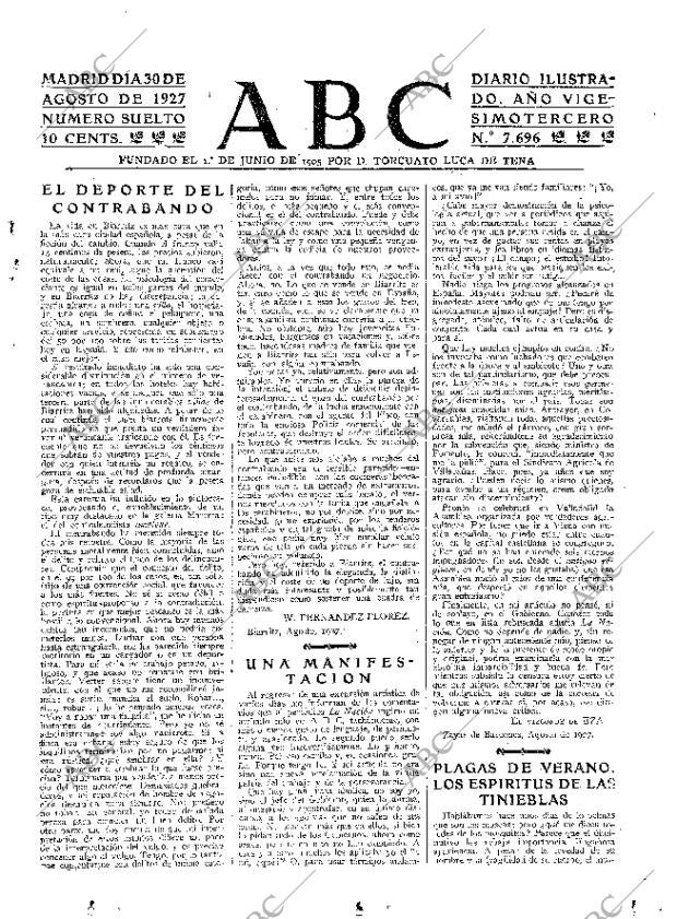 ABC MADRID 30-08-1927 página 3