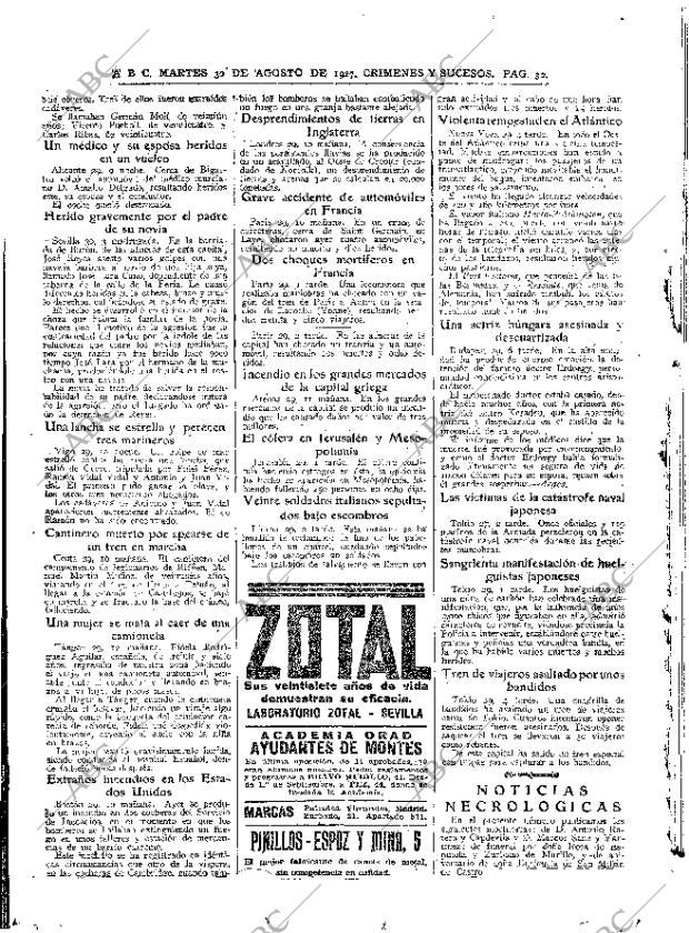 ABC MADRID 30-08-1927 página 30