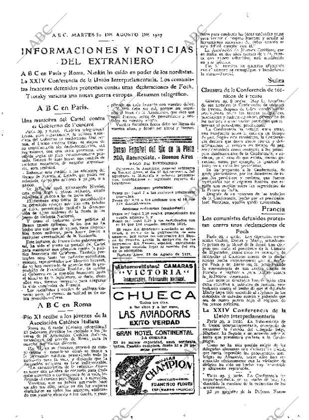 ABC MADRID 30-08-1927 página 33