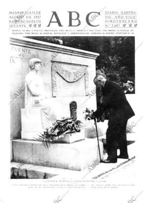 ABC MADRID 31-08-1927 página 1