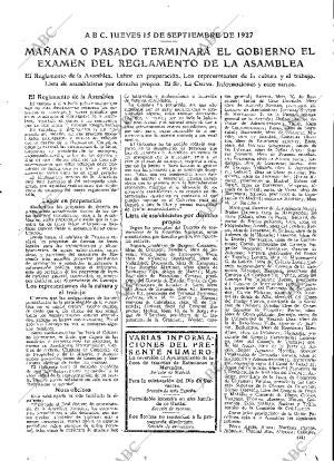 ABC MADRID 15-09-1927 página 15