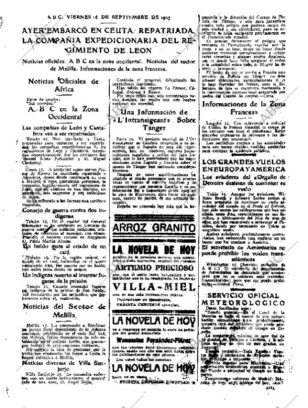 ABC MADRID 16-09-1927 página 21