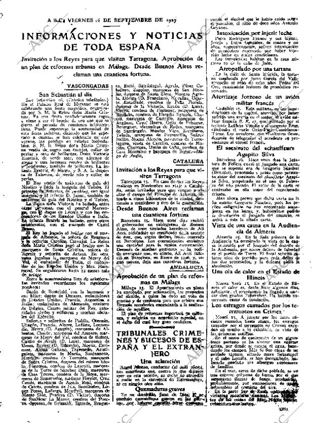 ABC MADRID 16-09-1927 página 27
