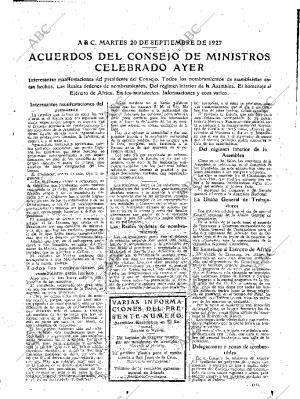 ABC MADRID 20-09-1927 página 19