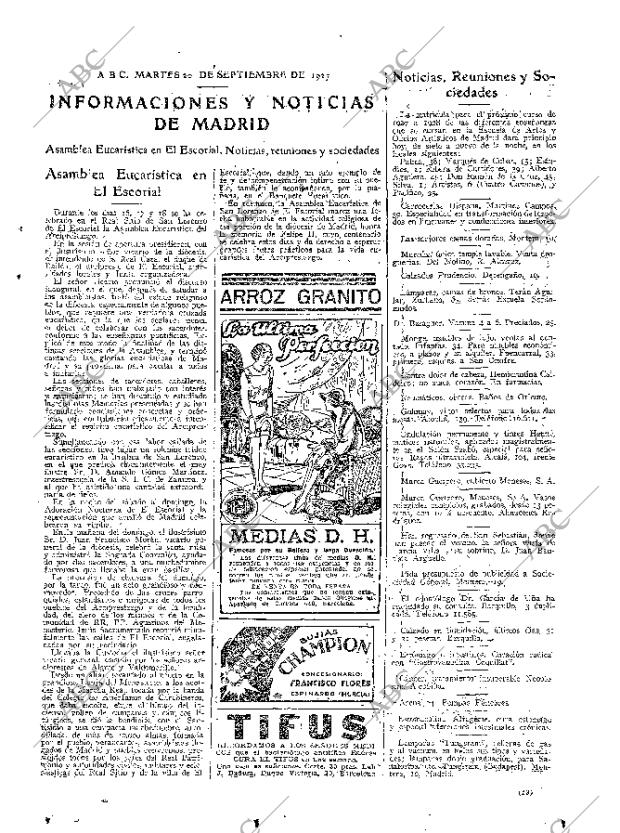 ABC MADRID 20-09-1927 página 23