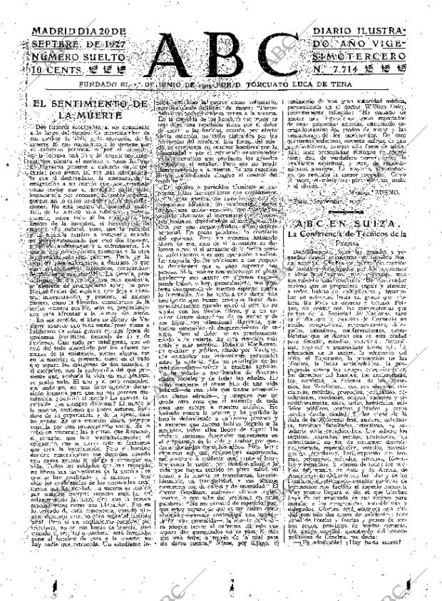 ABC MADRID 20-09-1927 página 3