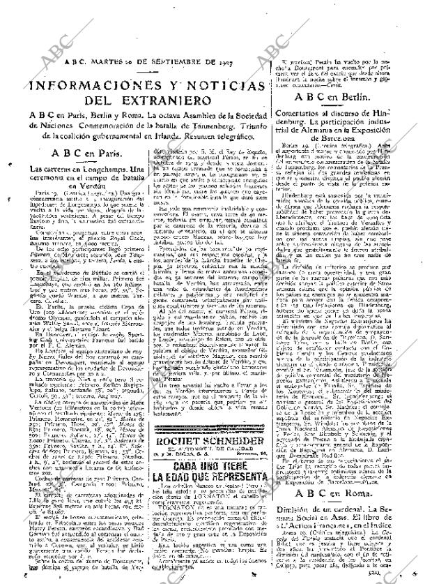 ABC MADRID 20-09-1927 página 33