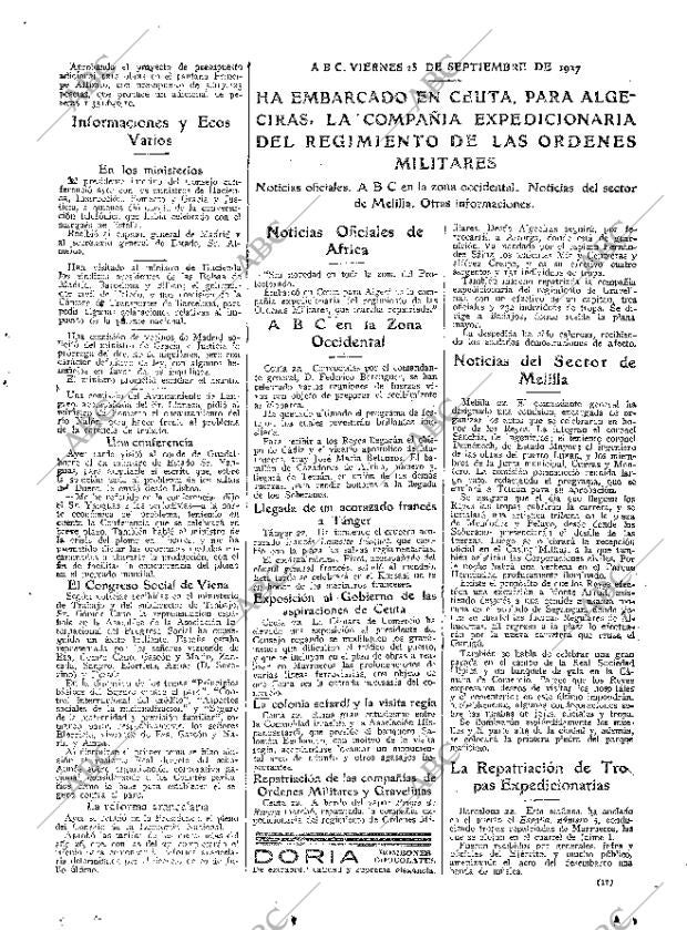 ABC MADRID 23-09-1927 página 17