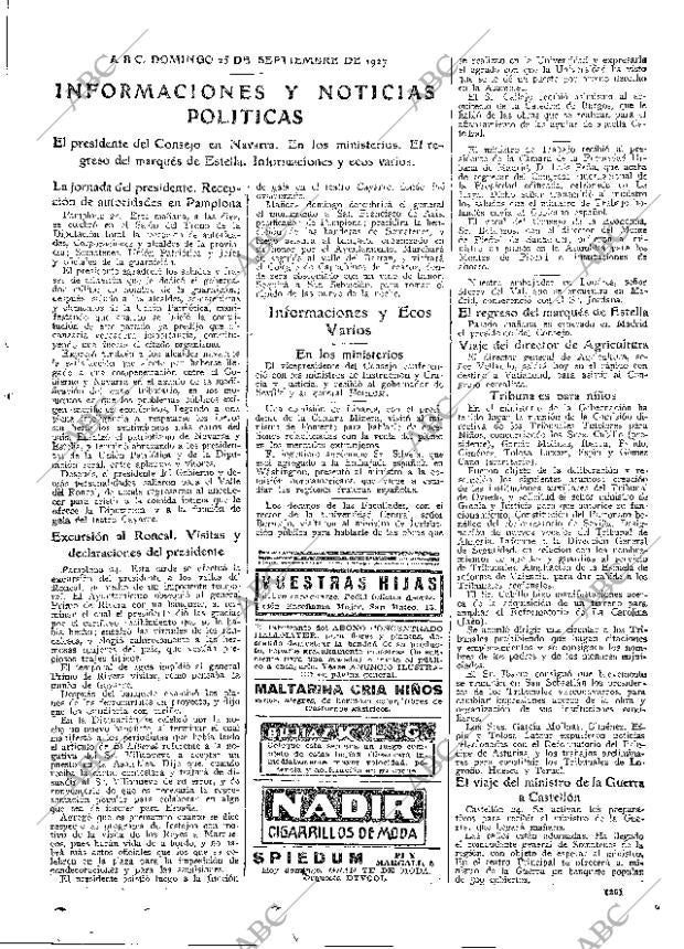 ABC MADRID 25-09-1927 página 25