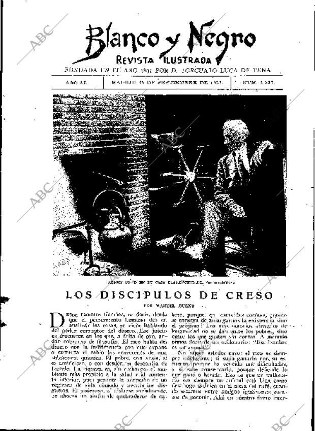 BLANCO Y NEGRO MADRID 25-09-1927 página 3