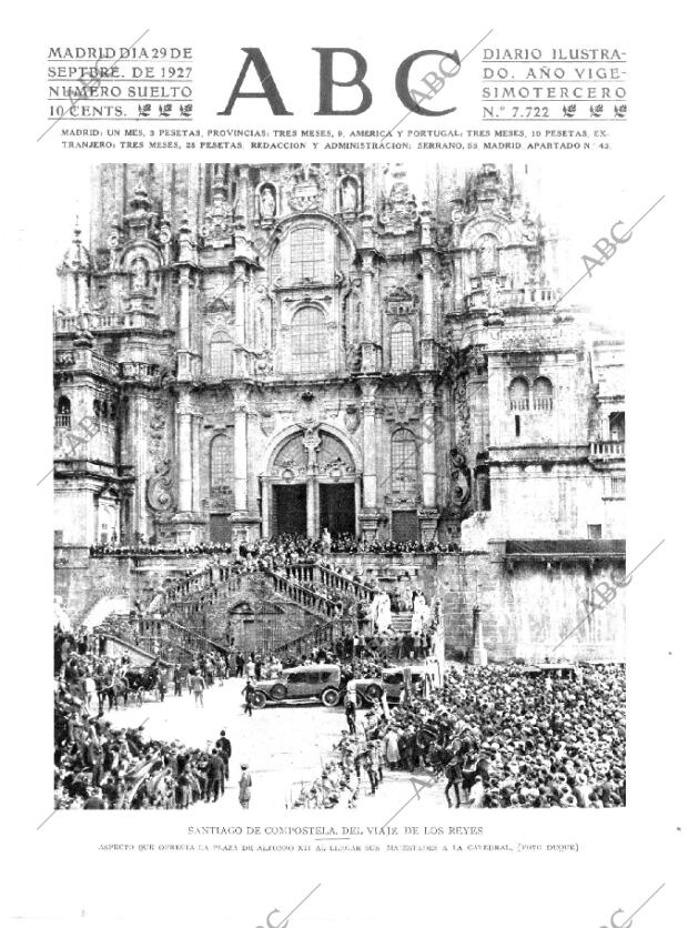 ABC MADRID 29-09-1927 página 1