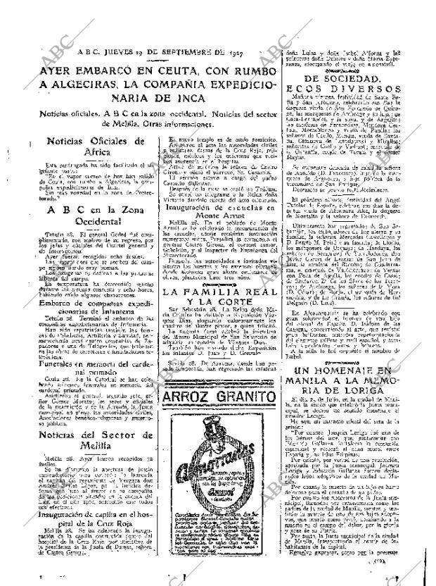 ABC MADRID 29-09-1927 página 19