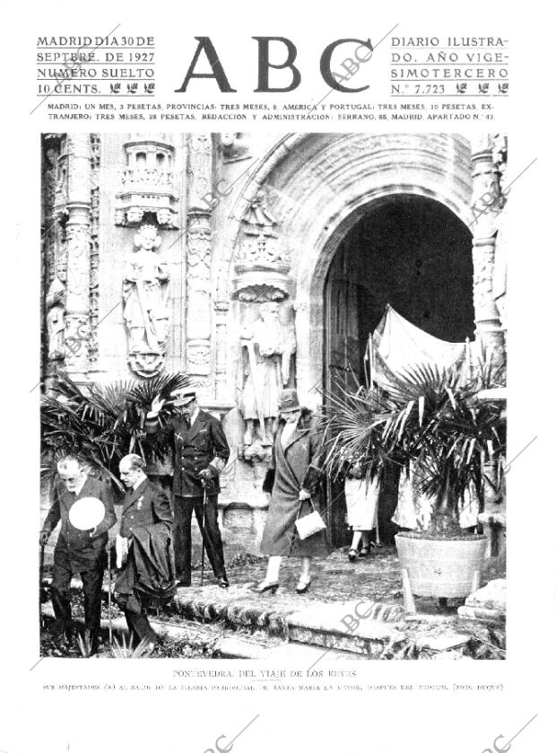 ABC MADRID 30-09-1927 página 1