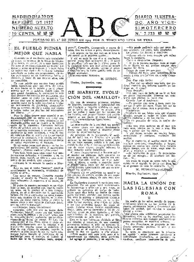 ABC MADRID 30-09-1927 página 3