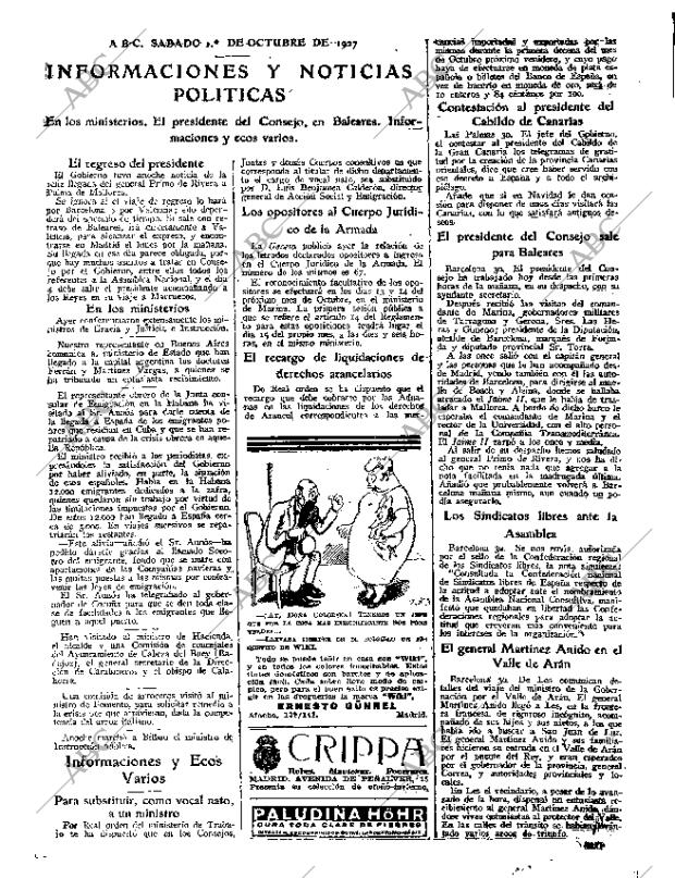 ABC MADRID 01-10-1927 página 17