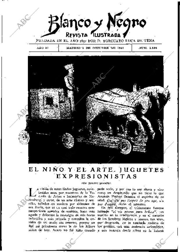 BLANCO Y NEGRO MADRID 02-10-1927 página 3